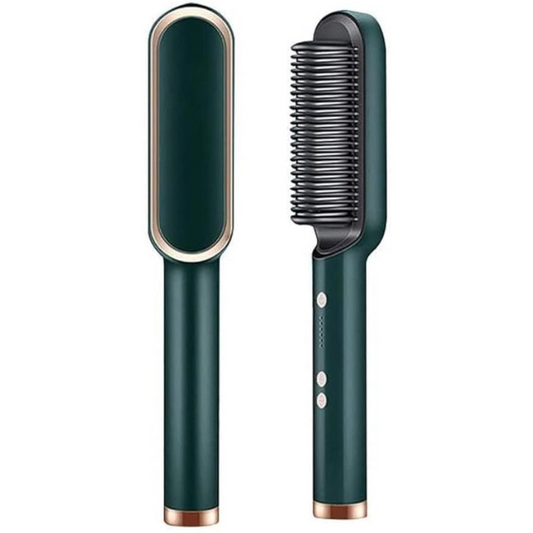 Hair straightening brush